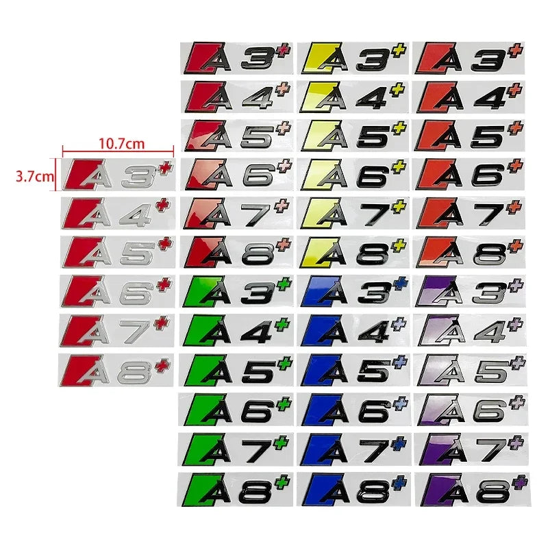 Sigle de Coffre Audi A3 A4 A5 A6 A7 A8
