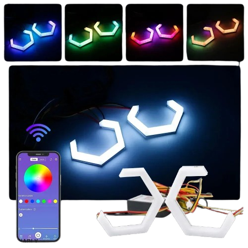Angel Eyes LED Hexagonaux