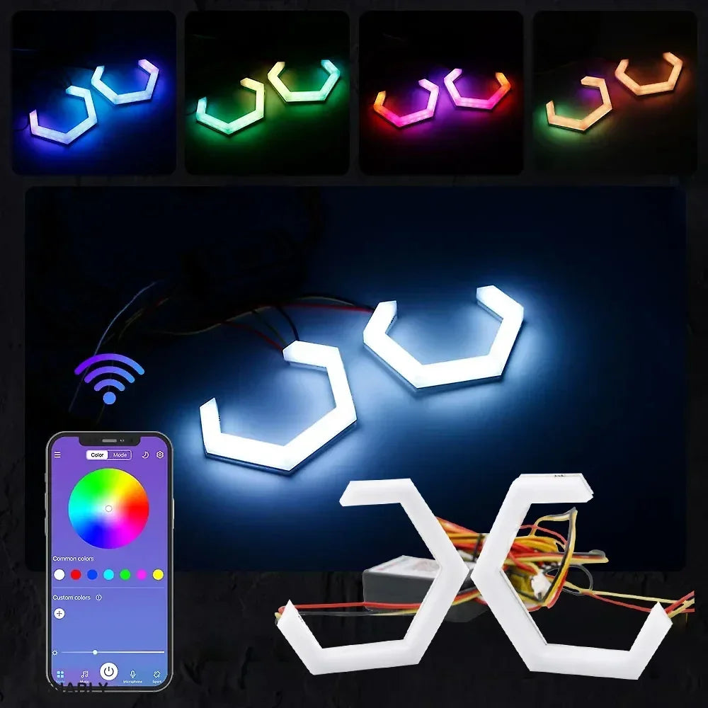 Angel Eyes LED Hexagonaux