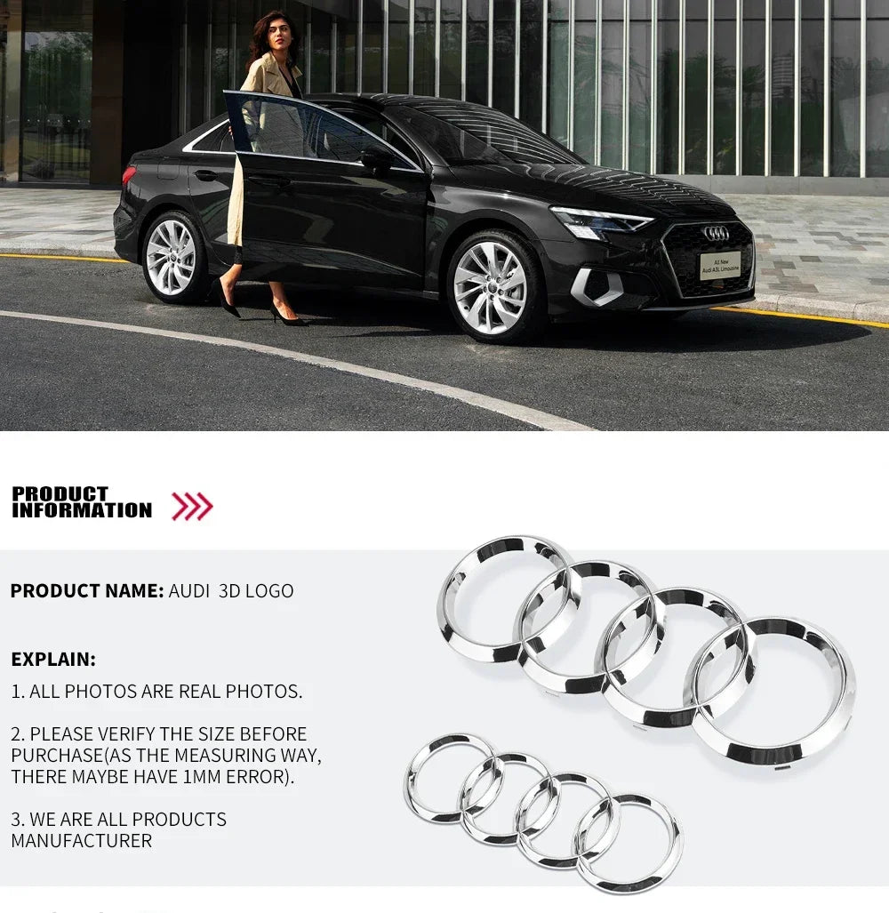 Logo Audi Av & Arr A3, A4, A5, A6, A7, A8