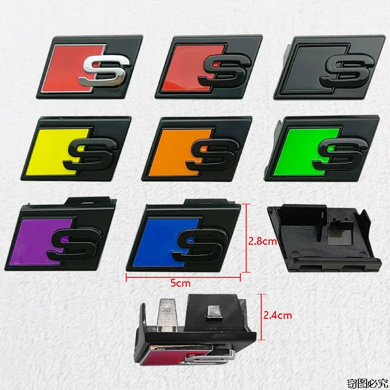 Sigle Grille Audi S1 S3 S4 S5 S6 S7 S8