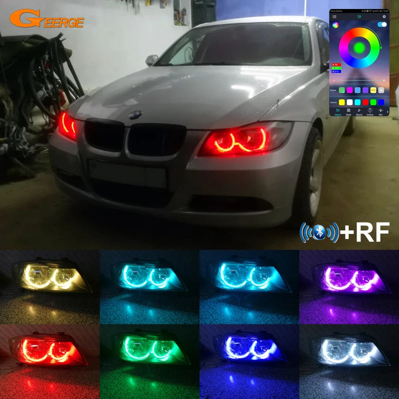 BMW Serie 3 E90 E91 2005-2008 Angel Eye U RGB