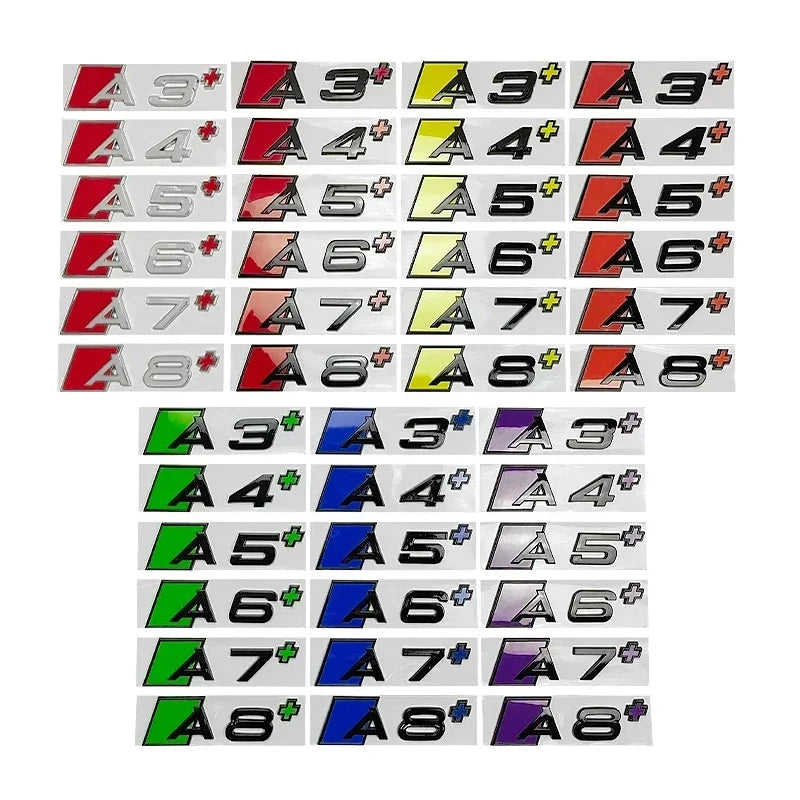 Sigle de Coffre Audi A3 A4 A5 A6 A7 A8