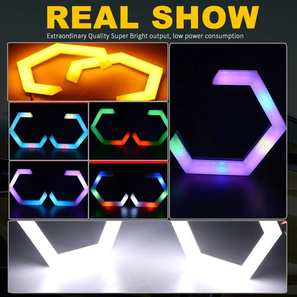 Angel Eyes LED Hexagonaux