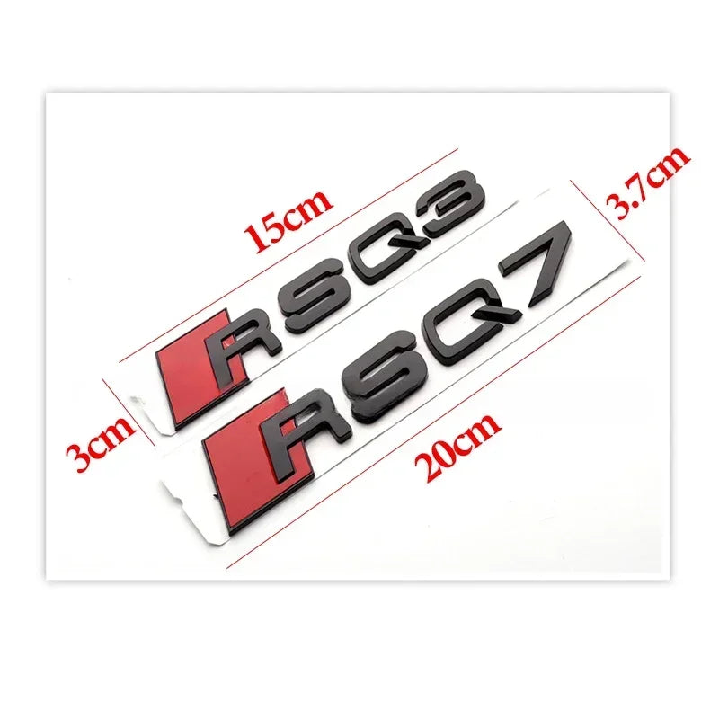 Sigle Audi RSQ3 RSQ5 RSQ7 RSQ8