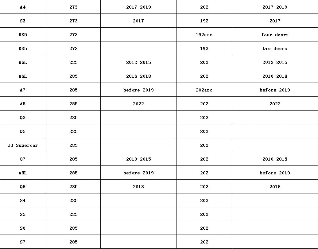 Logo Audi Av & Arr A3, A4, A5, A6, A7, A8
